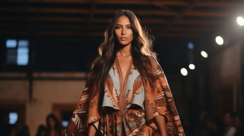 High-fashion runway show featuring top supermodels, representing the highest paid models in the world ranking.